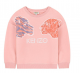 Kenzo Kids Girls Pink Cotton Sweatshirt - 3A